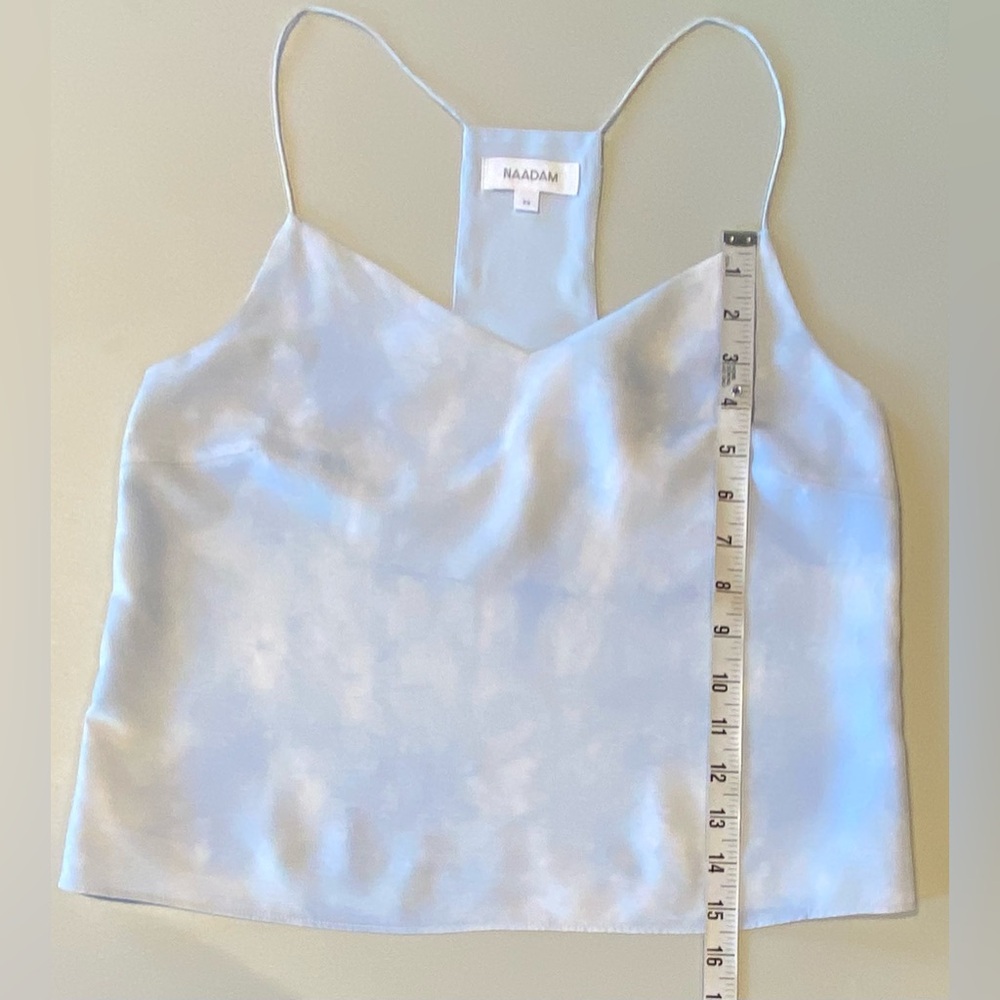 NAADAM Women's Washed Silk Camisole, Sky Blue, size XS - Picture 9 of 9